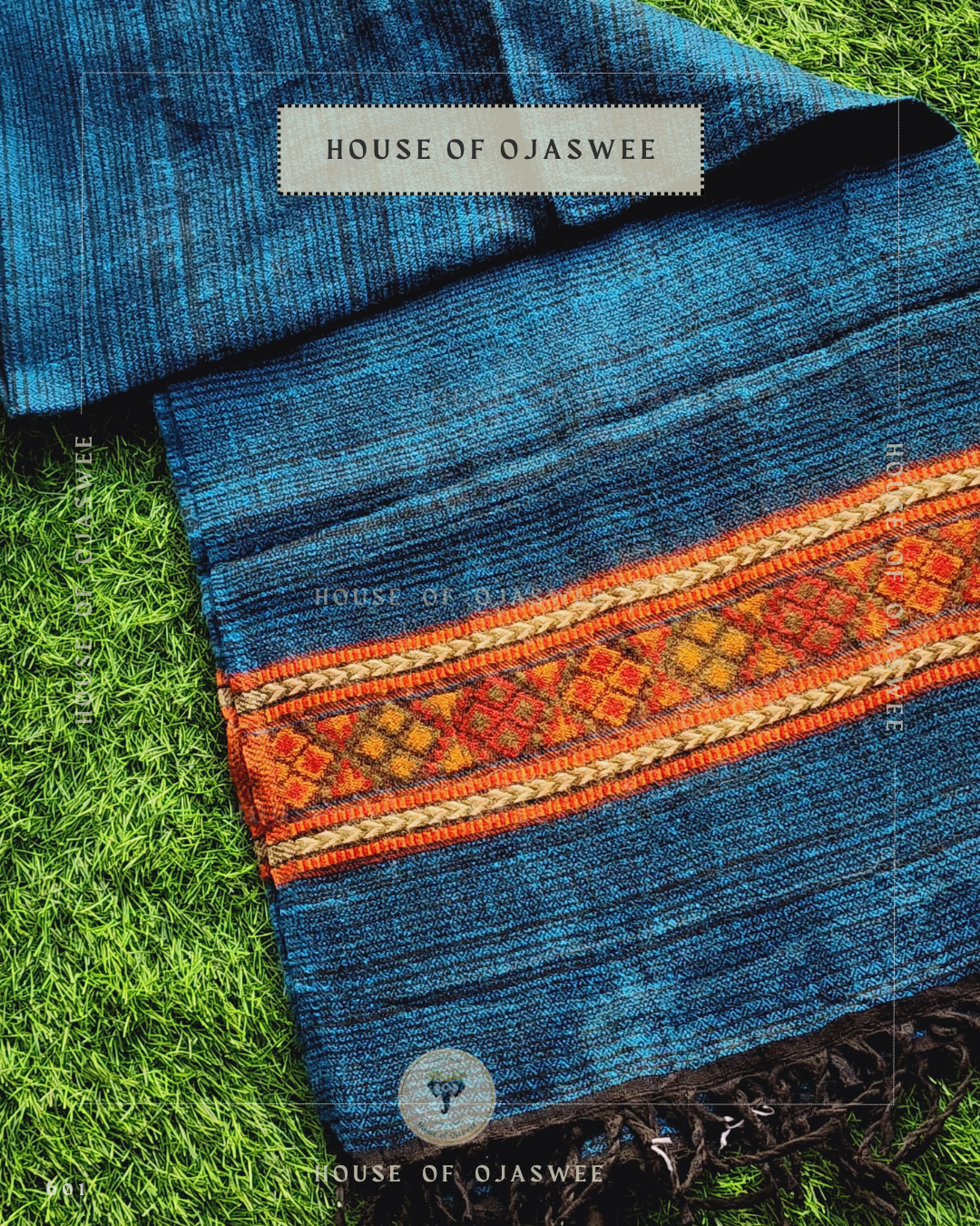 Himachali Plain Shawls - Blue