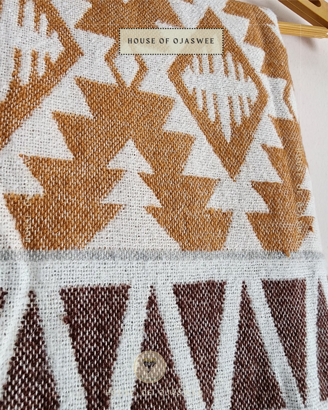 Himachali  Shawls Pattern - Yellow/Grey