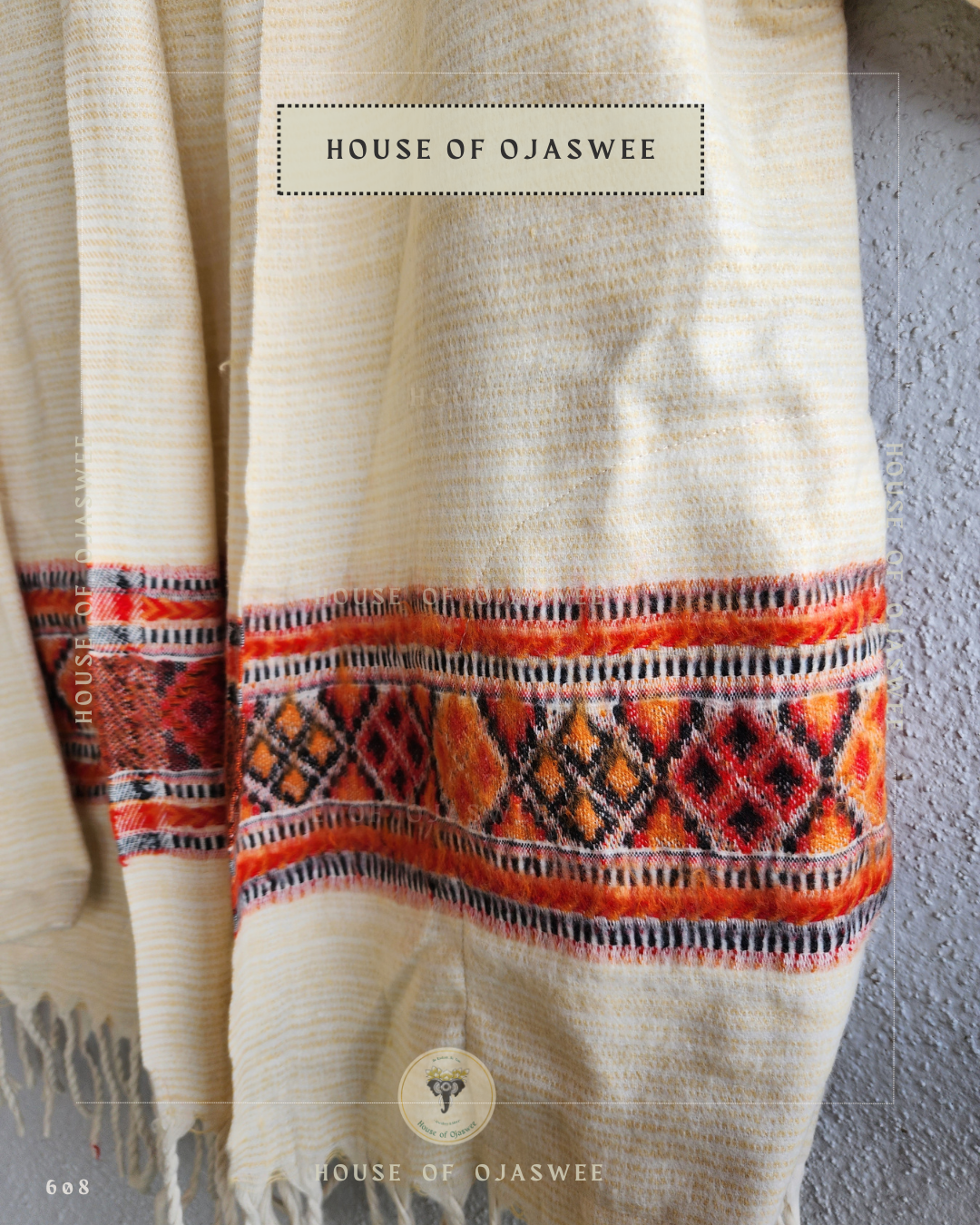 Himachali  Shrugs Plain  (Cream -Yellow)