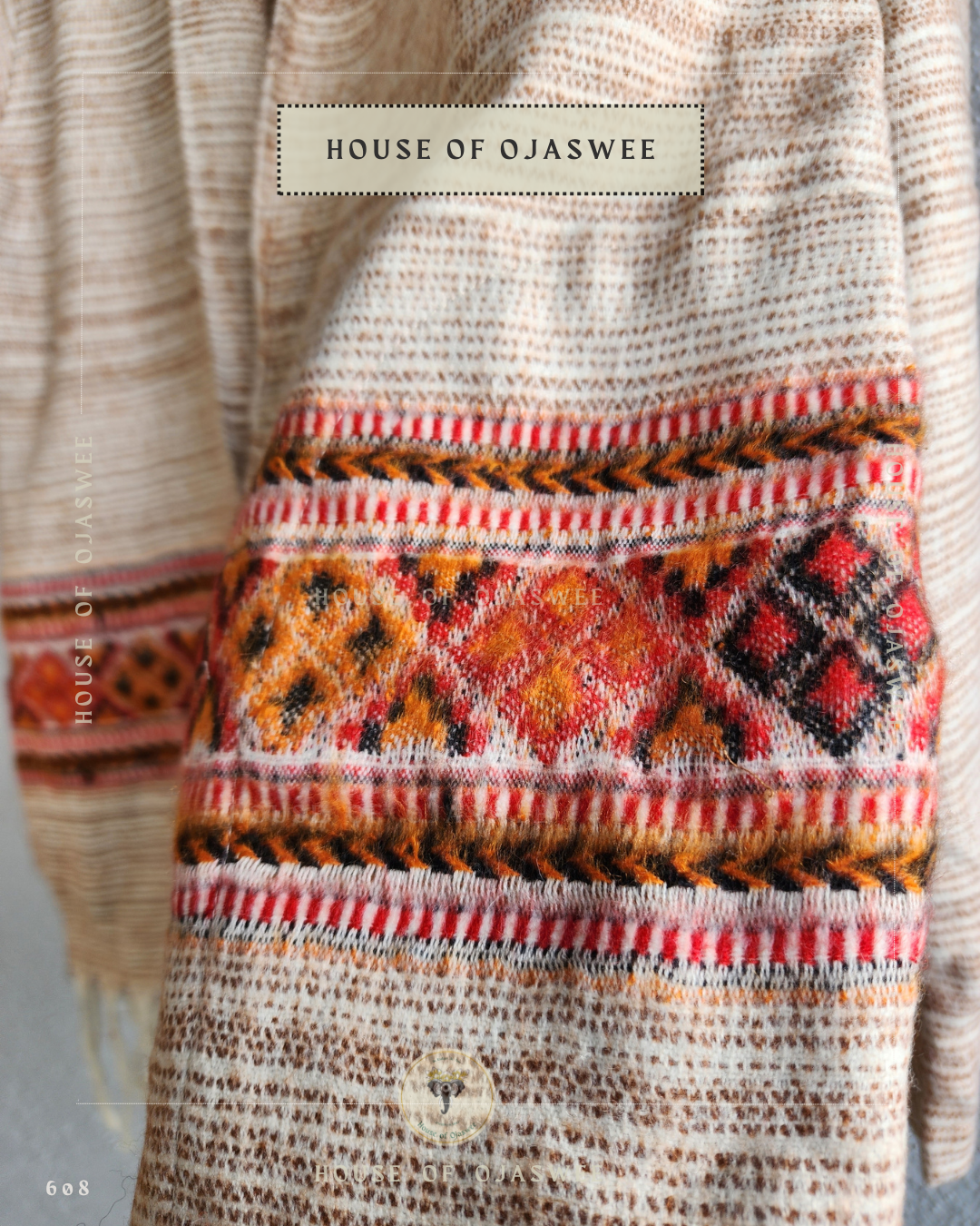 Himachali  Shrugs Plain - (Cream - Brown )