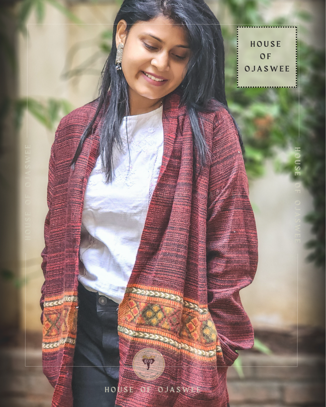 Himachali  Shrugs - Plain (Maroon)