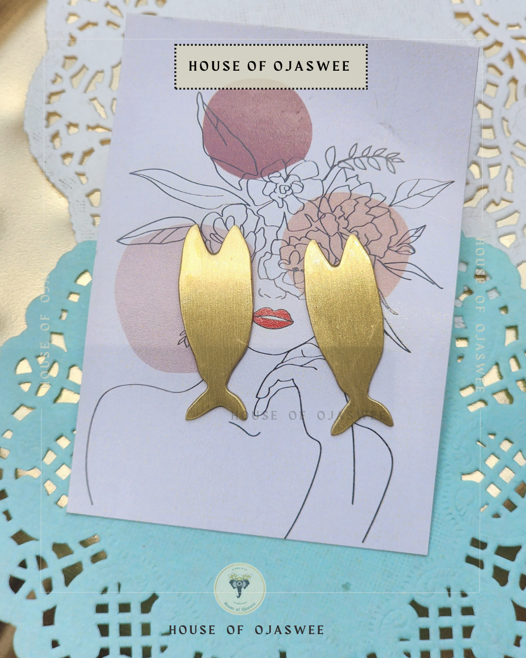 Matte Earrings - Fish