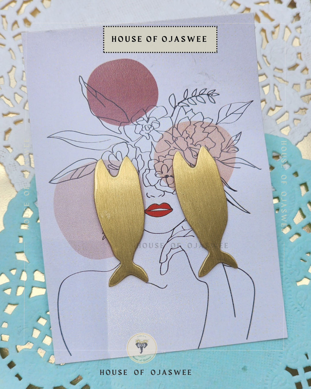 Matte Earrings - Fish 