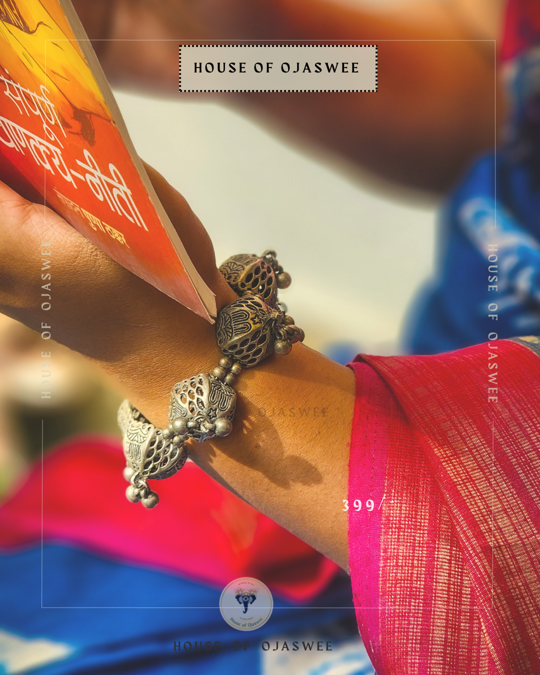 Oxidized Bracelet - Jhumki 