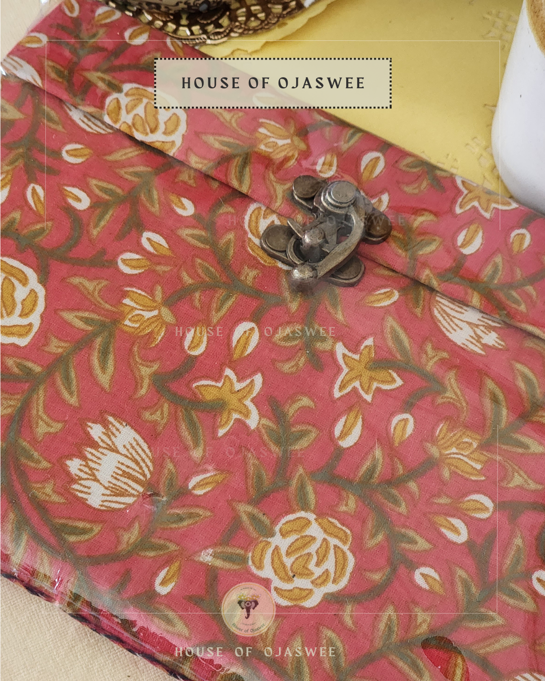 Fabric Diary - Floral Print (Red & Green)