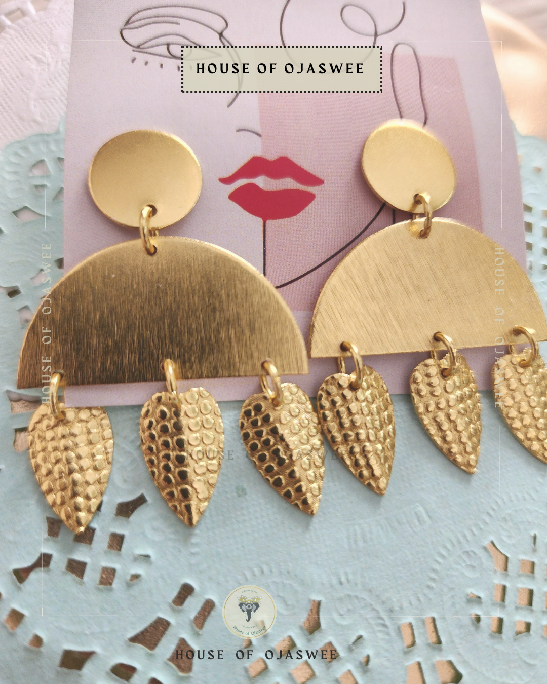 Double-Layer Temple Earring