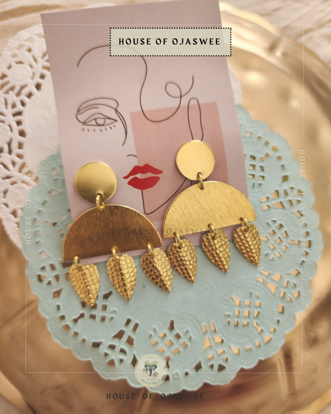 Double-Layer Temple Earring