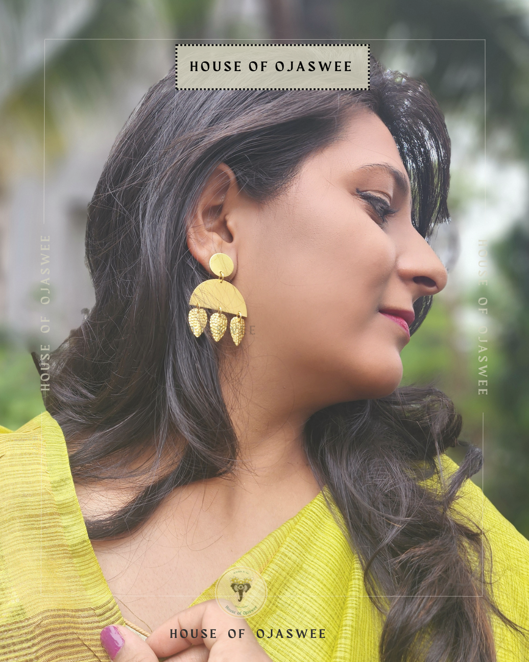 Double-Layer Temple Earring