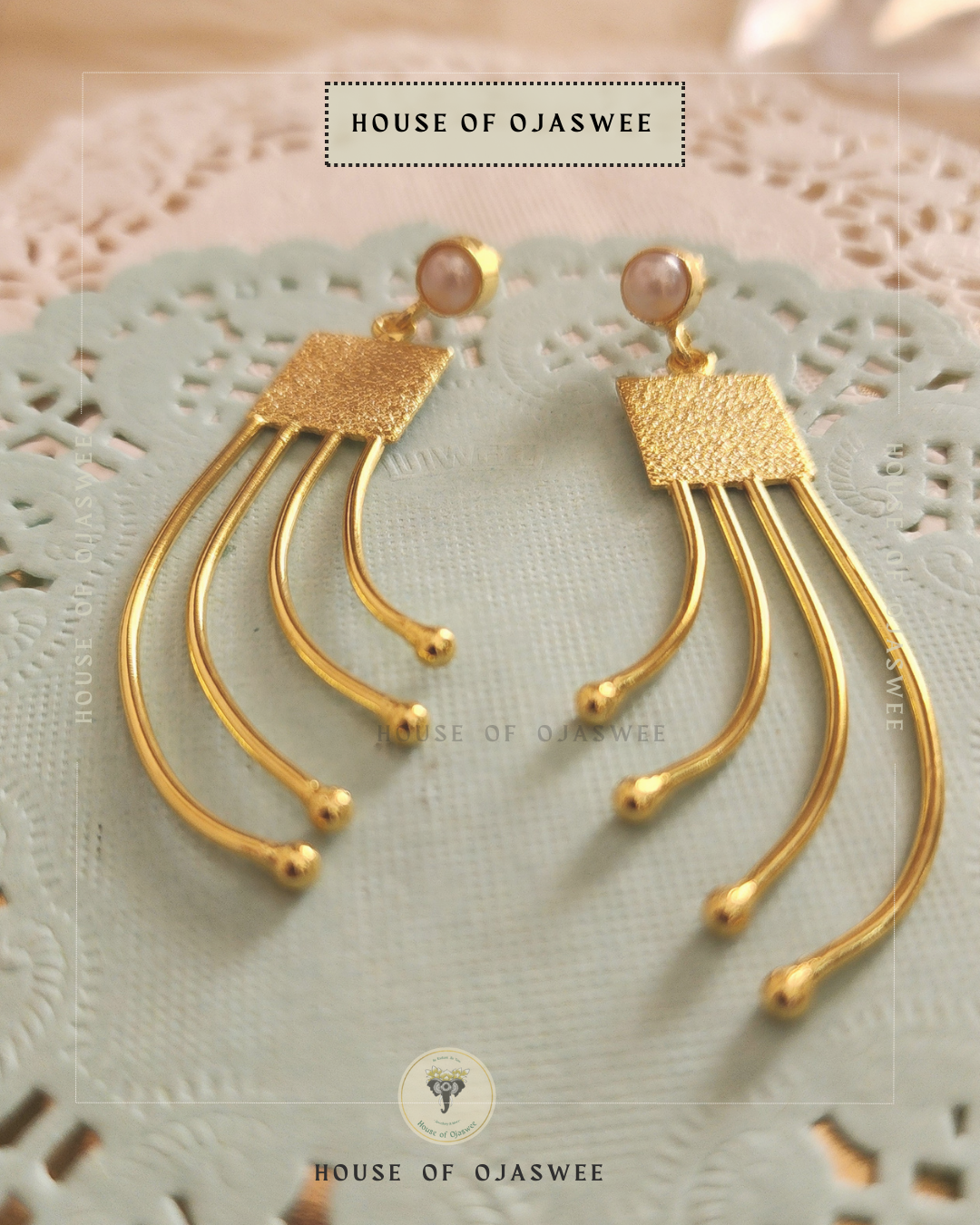 Double-Layer Temple Earring