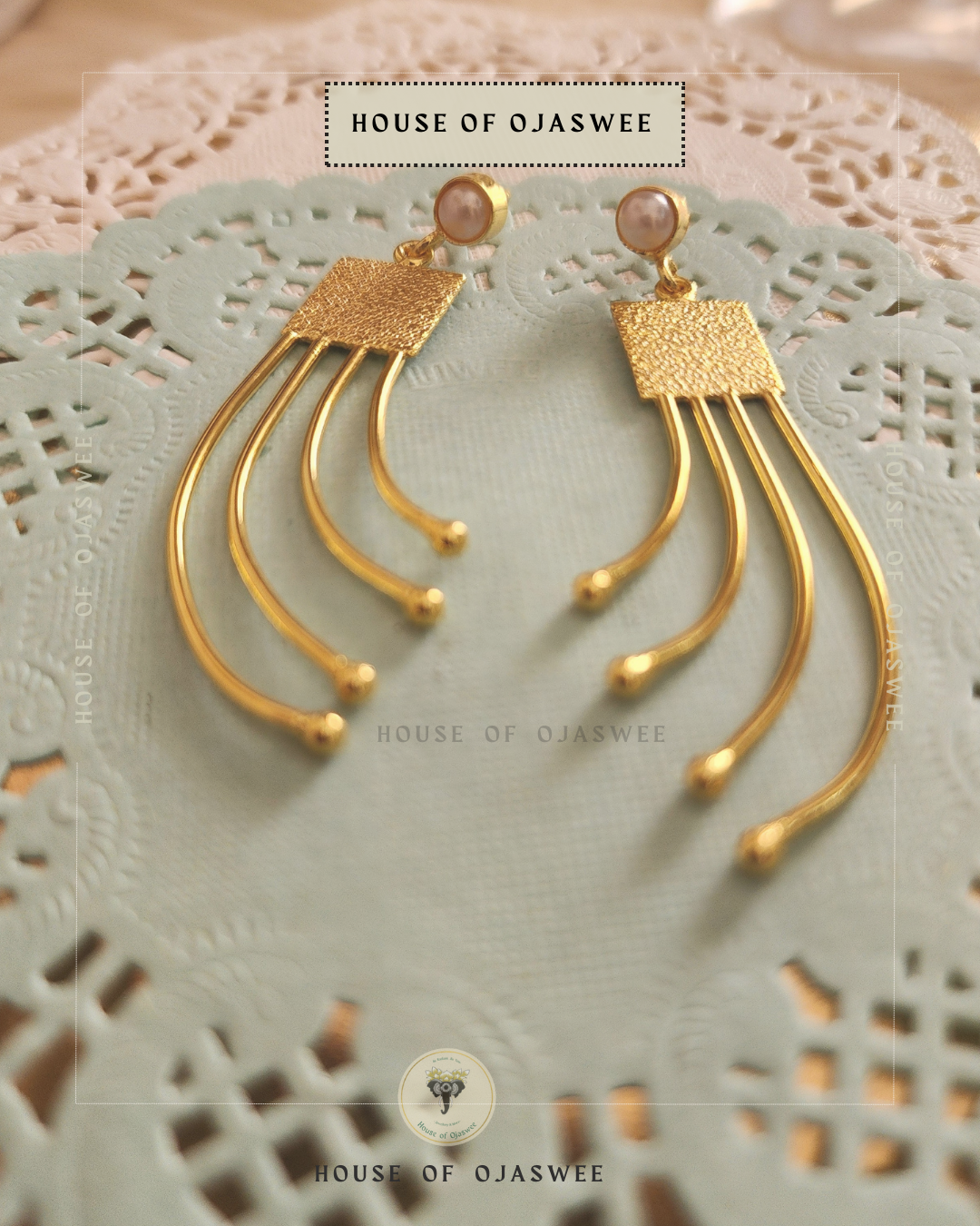 Double-Layer Temple Earring