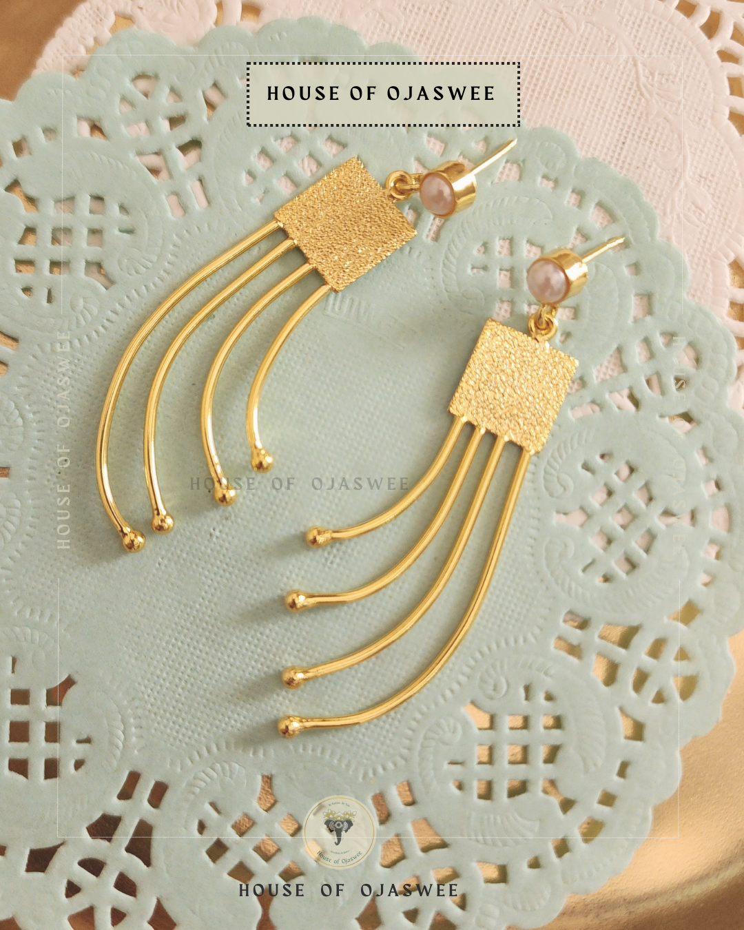 Double-Layer Temple Earring