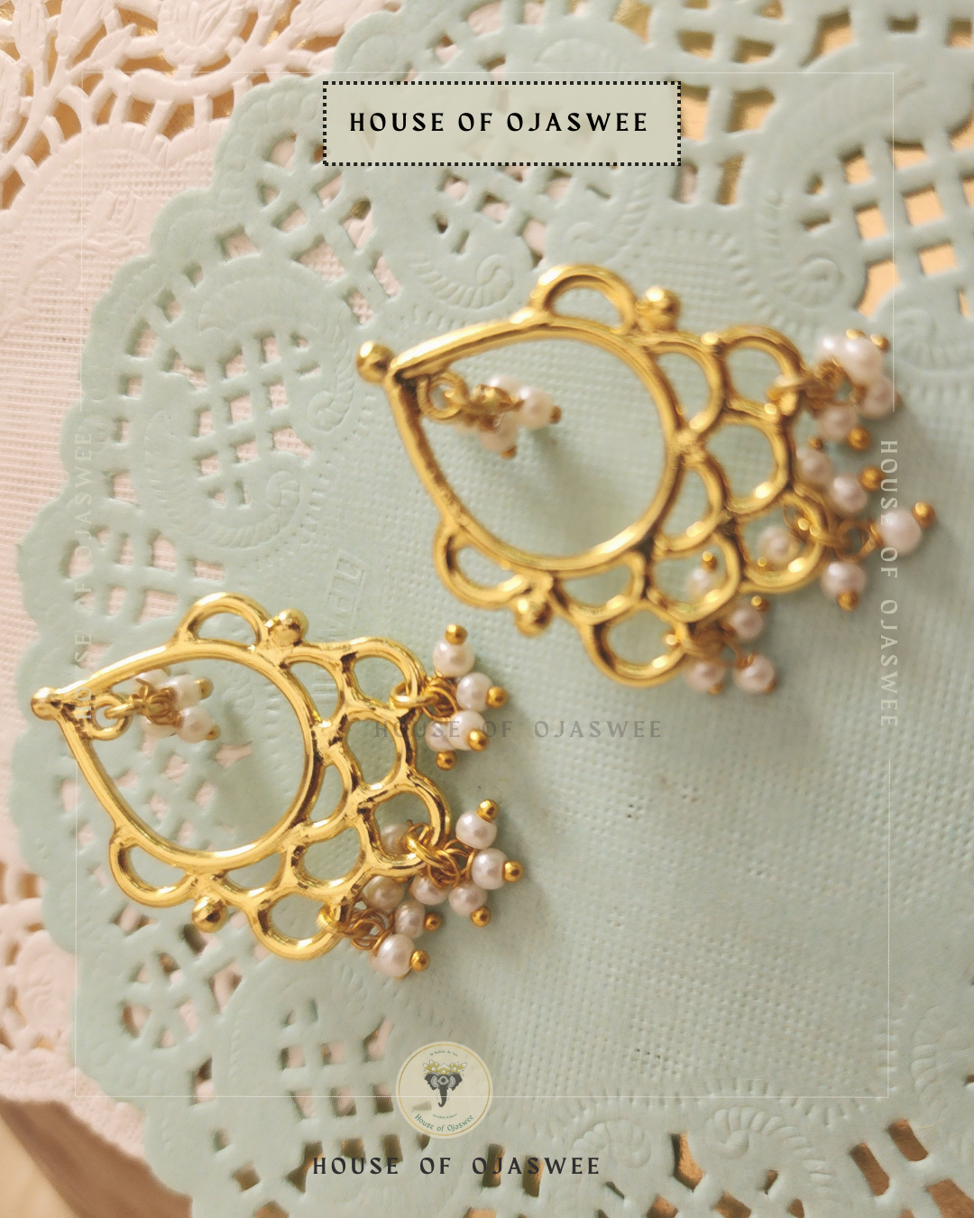 Engraved Tear-Drop Earring