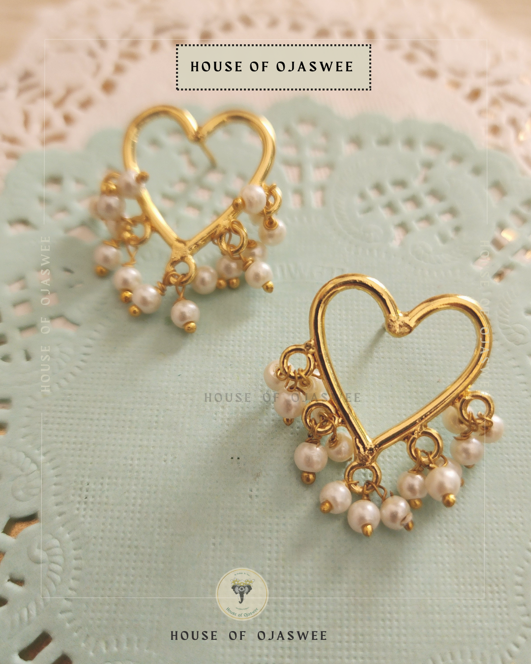 Engraved Heart Earring