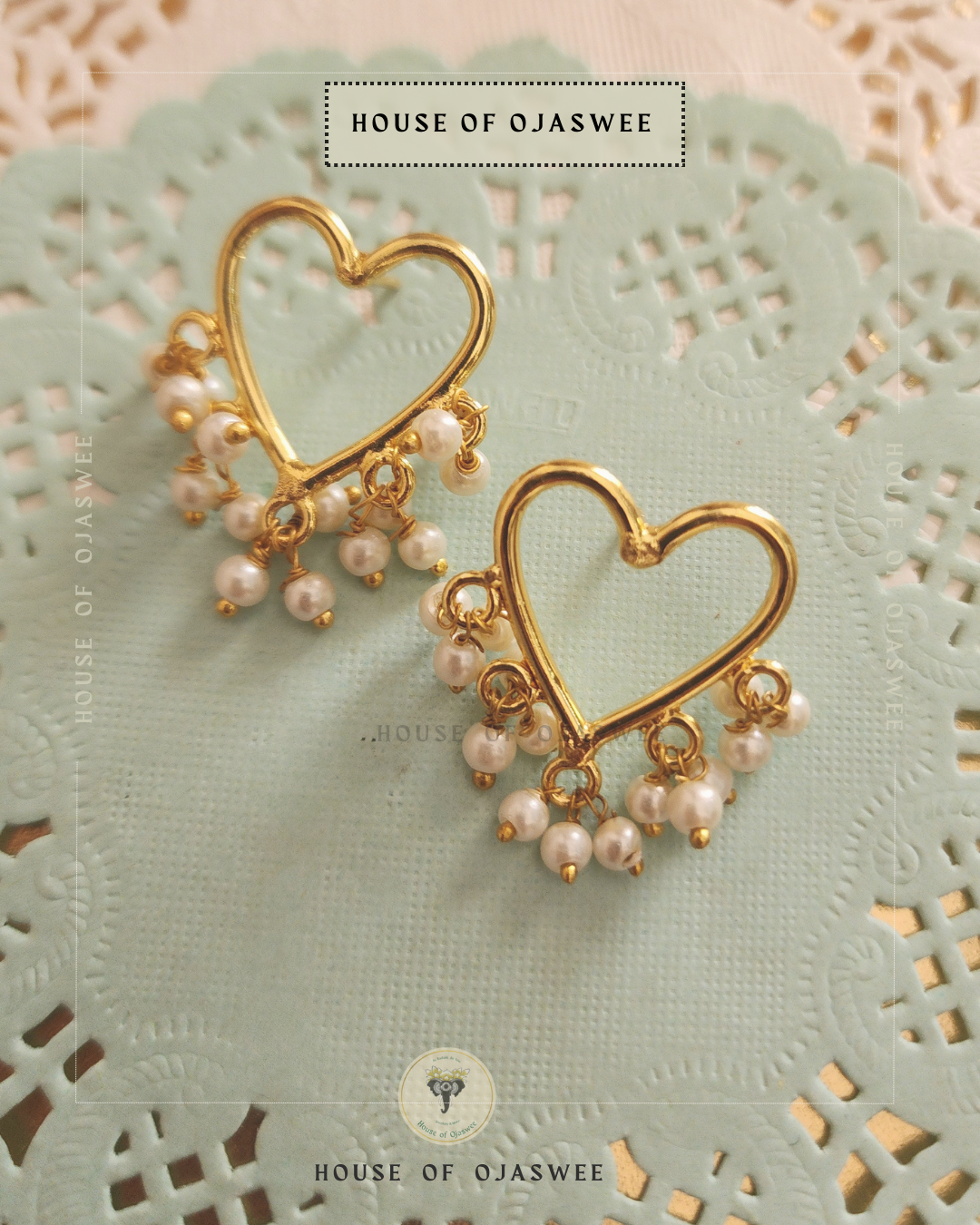 Engraved Heart Earring