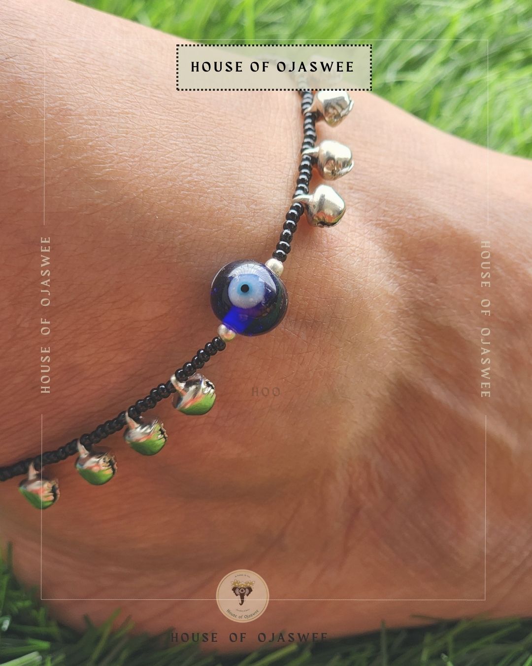 Evil eye with ghungroo Anklets[single anklet only]