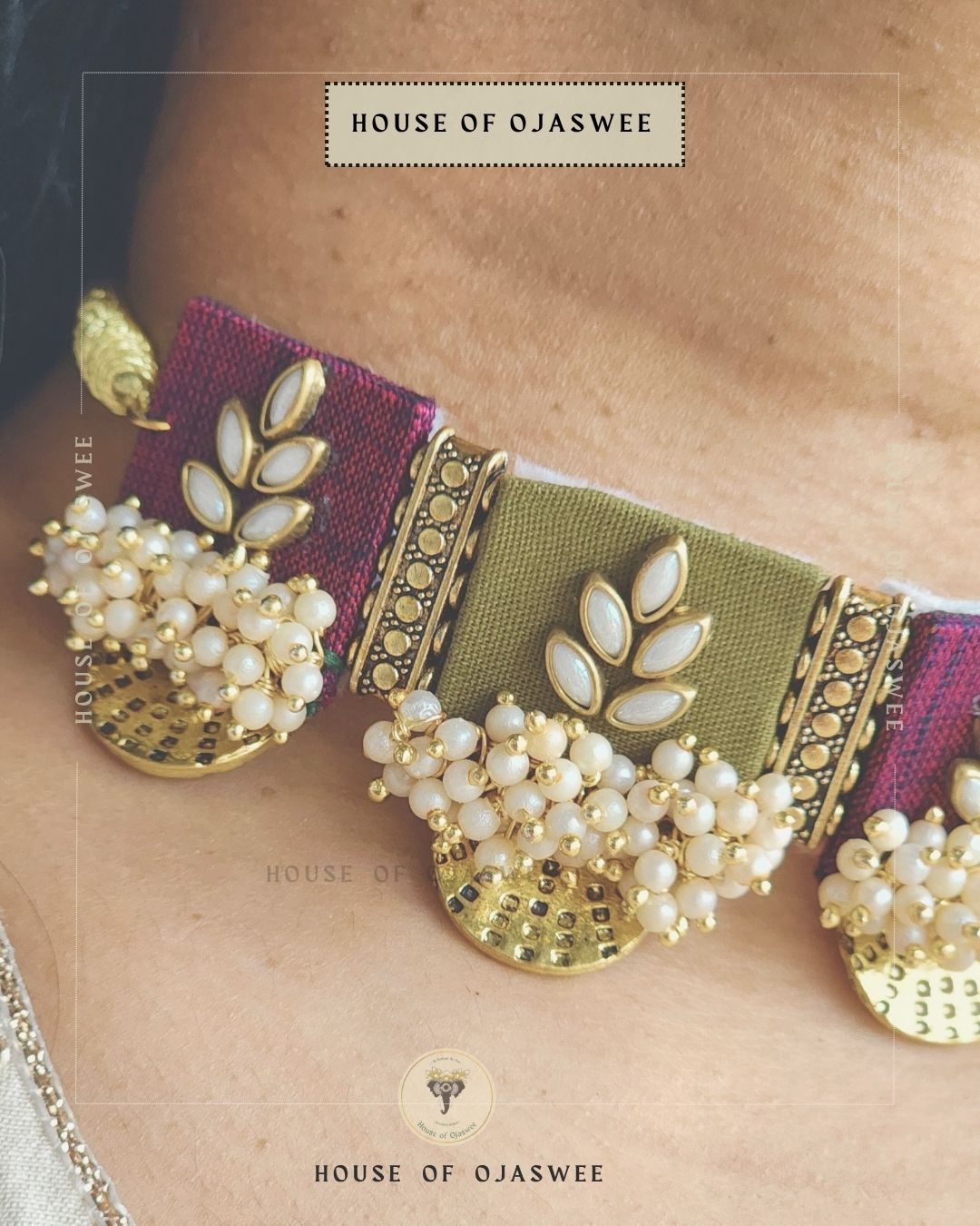 Moti Choker Necklace [Design 2]