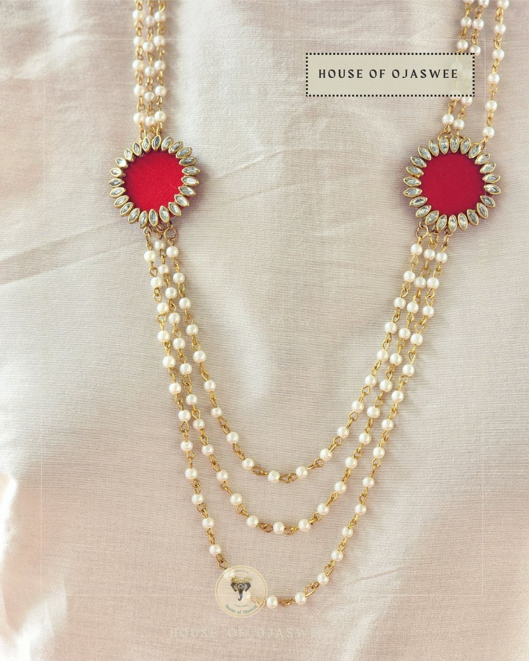 Three layered moti Necklace