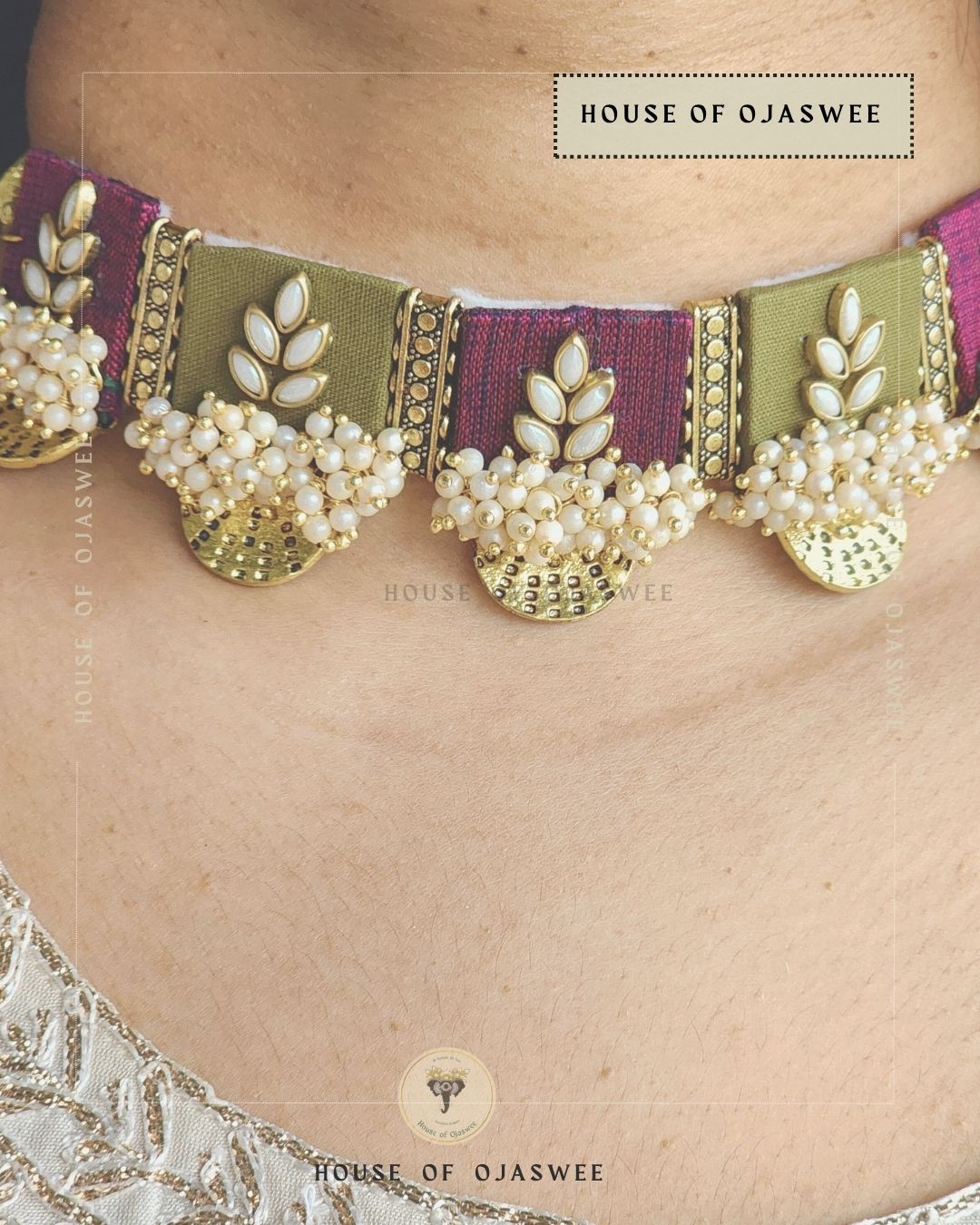 Moti Choker Necklace [Design 2]