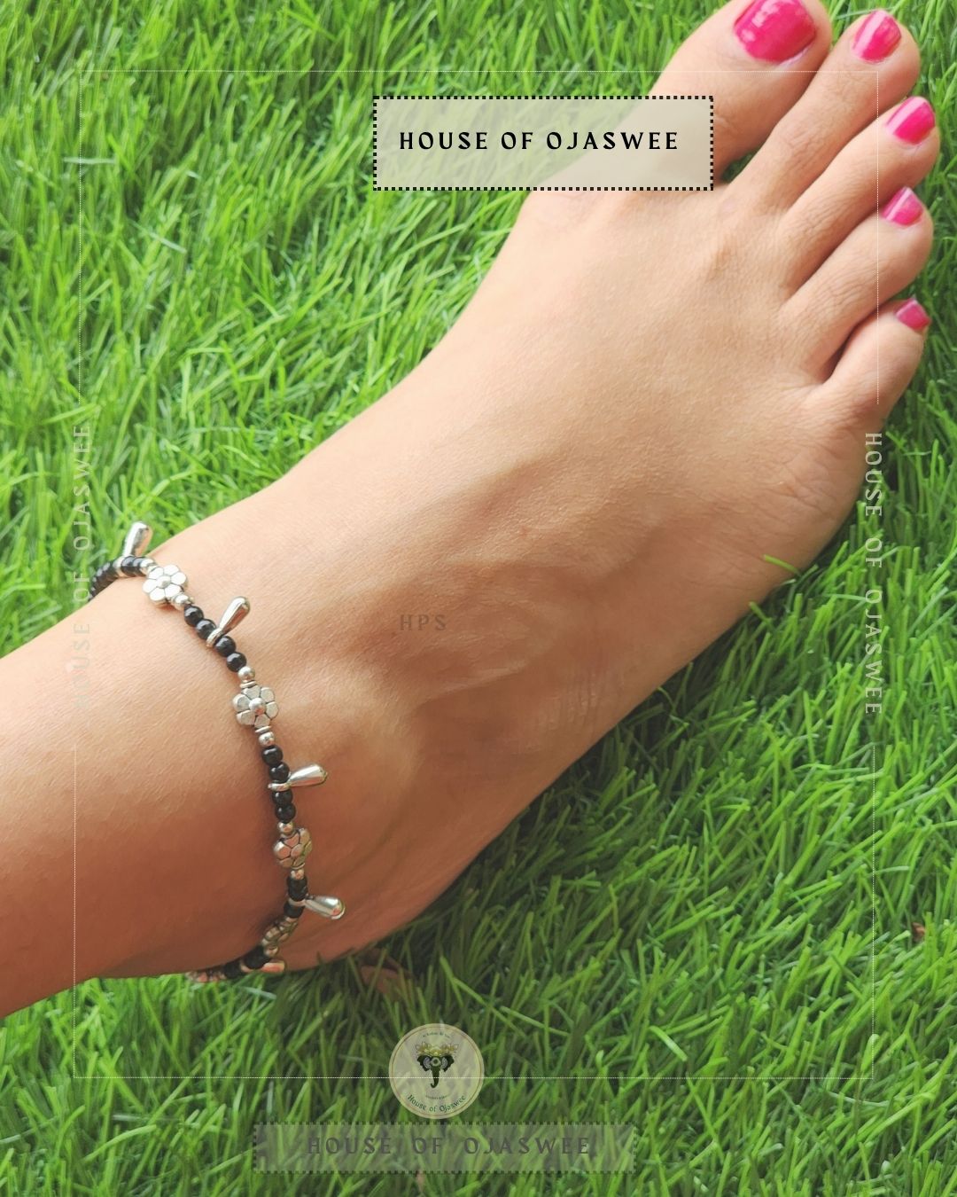 Flower and ghungroo Anklets[single anklet only]
