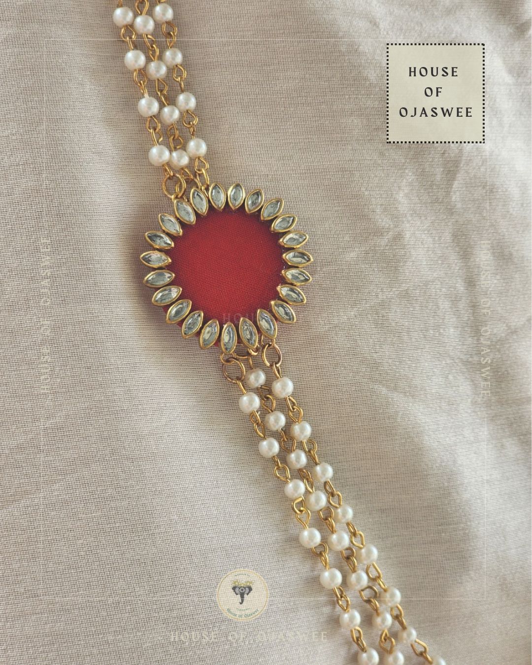 Three layered moti Necklace