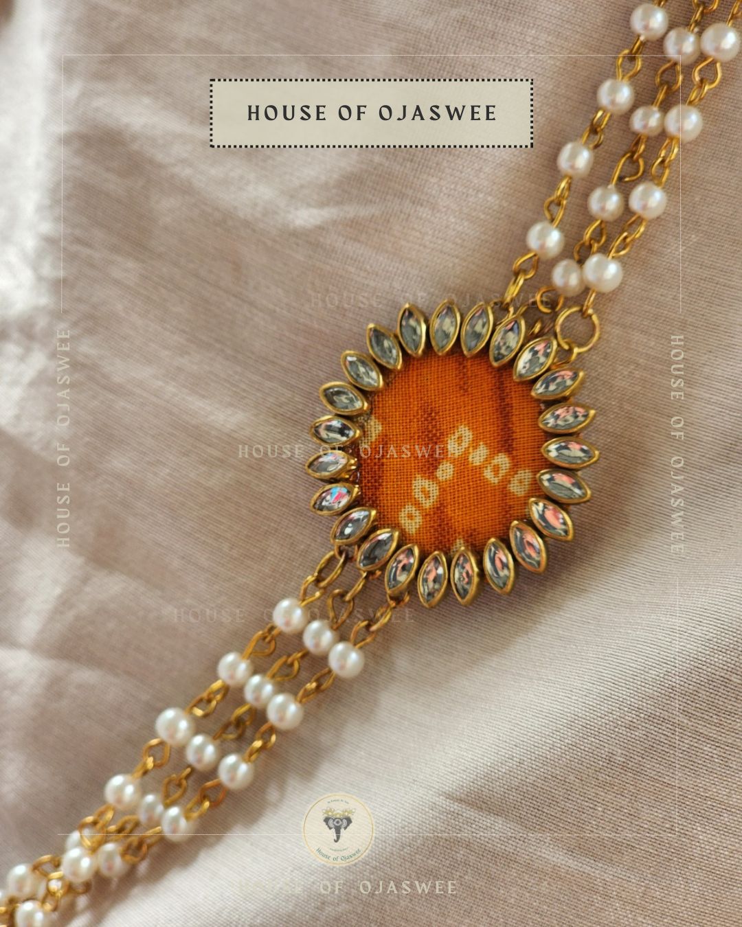 Three layered moti Necklace