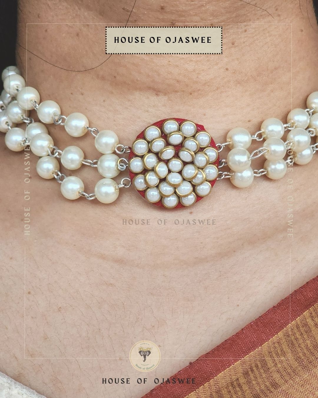 Kundan-Moti Choker [Design 2]