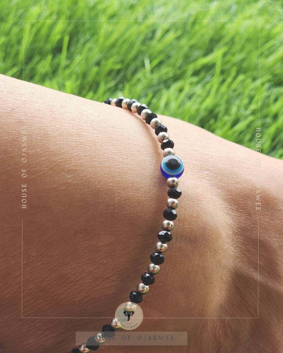Evil eye and beads Anklets[single anklet only]