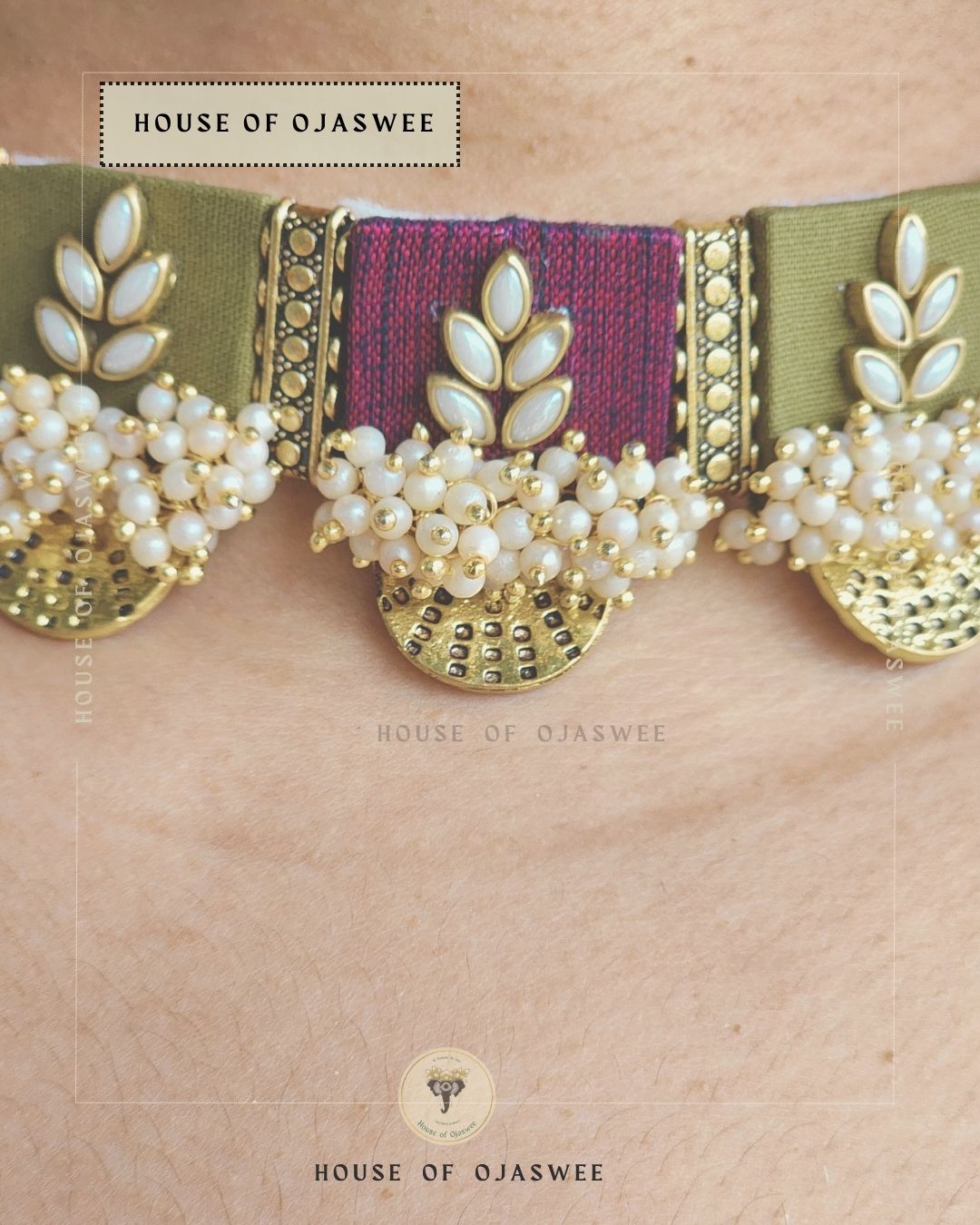 Moti Choker Necklace [Design 2]