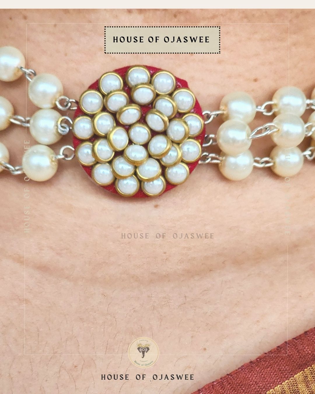 Kundan-Moti Choker [Design 2]