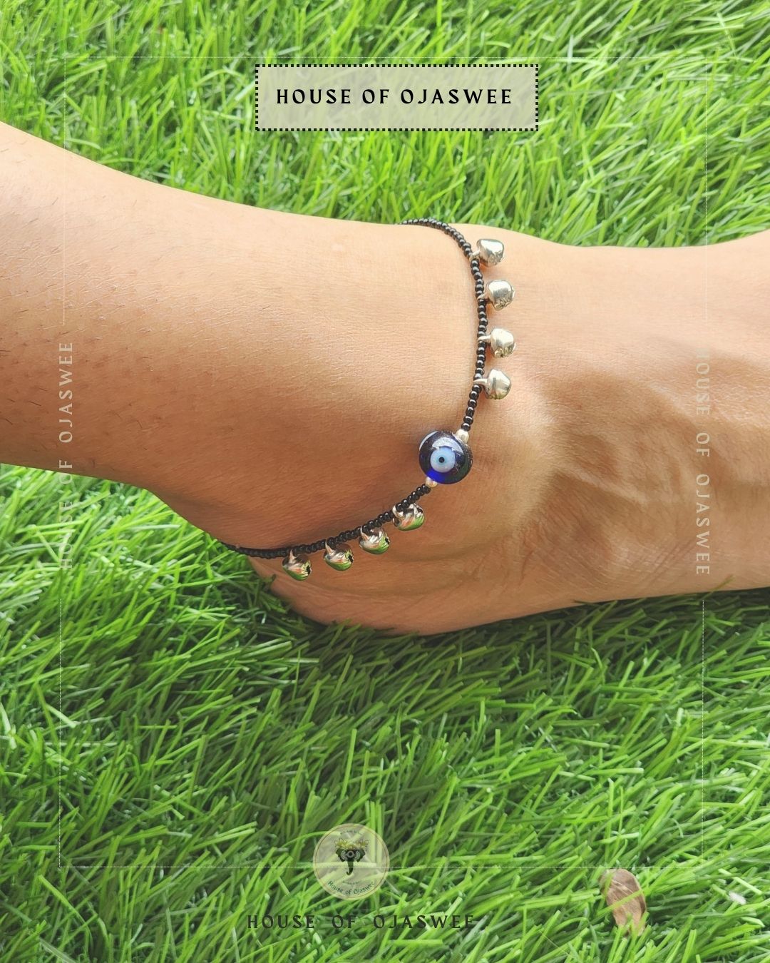 Evil eye with ghungroo Anklets[single anklet only]