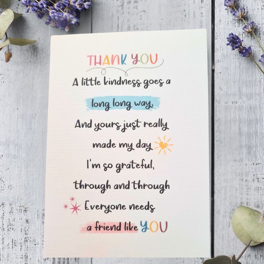 Thank You Card A6 Card & Envelope