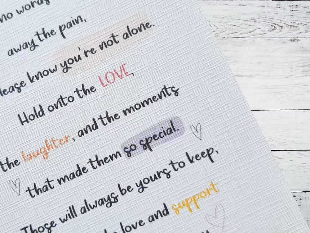 Bereavement A6 Card & Envelope