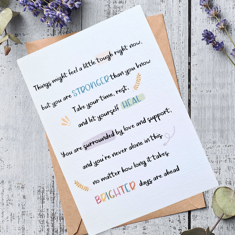 Recovery Card A6 & Envelope