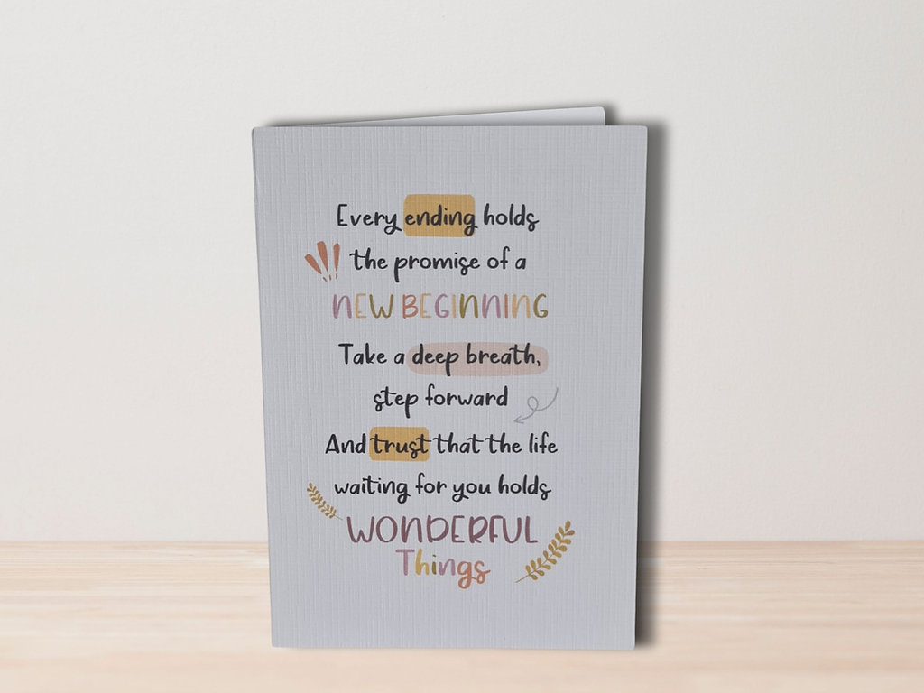 New Beginnings A6 Card & Envelope