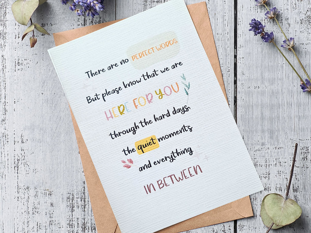 Sympathy A6 Card & Envelope