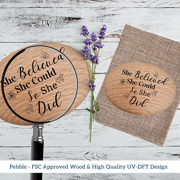'She believed she could' Positivity Pebble Gift