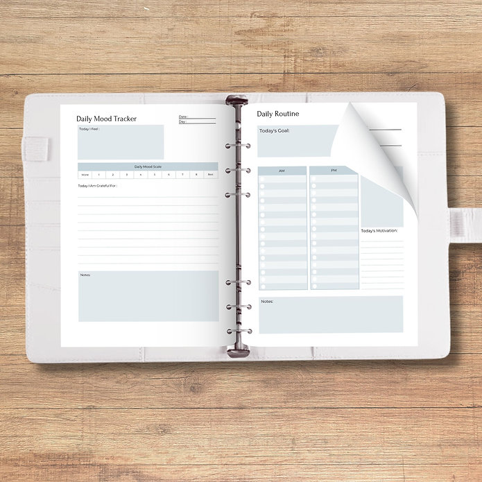 Daily Wellness Printable Planner Pages A5