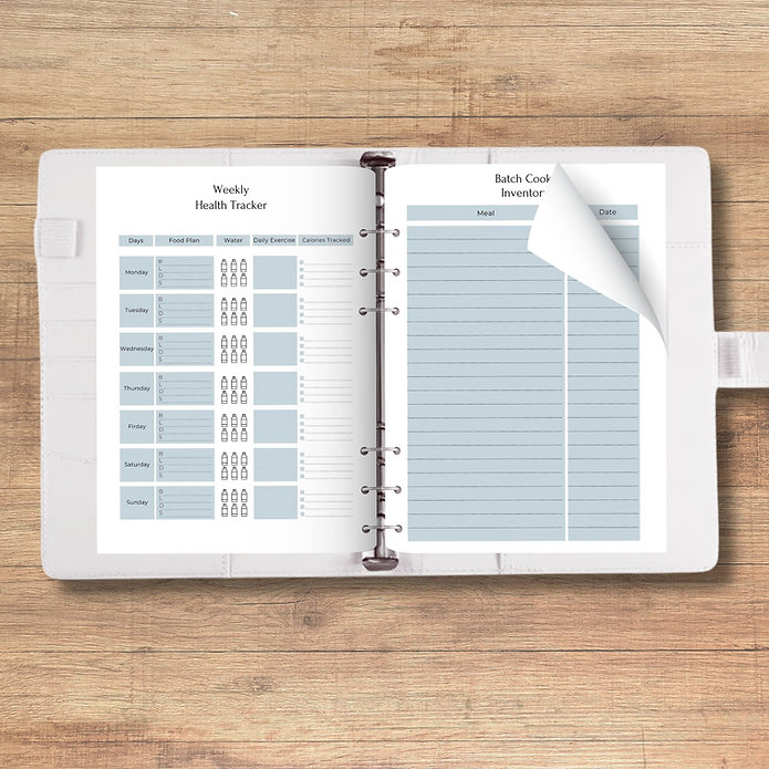 Meal Planner Printable Planner Pages A5 