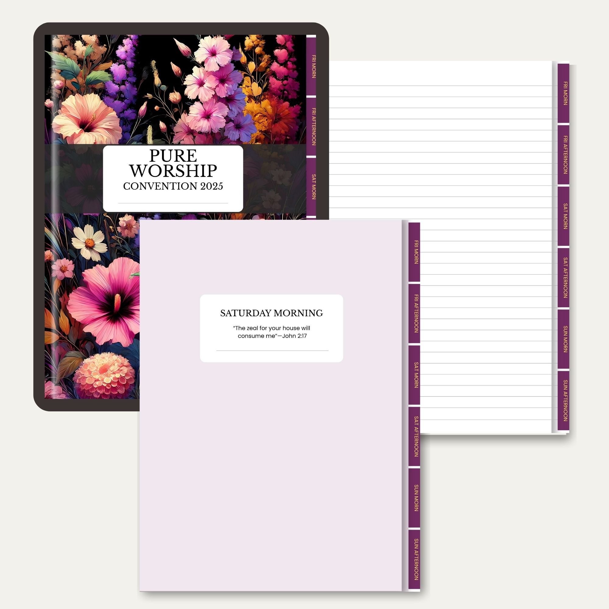 Digital Notebook for Pure Worship Convention 2025