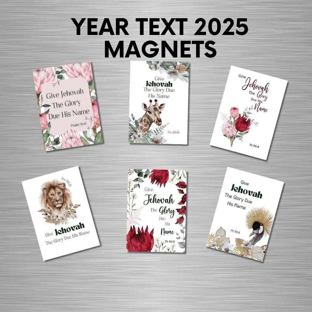 Year Text 2025 Magnets for JW Gifts