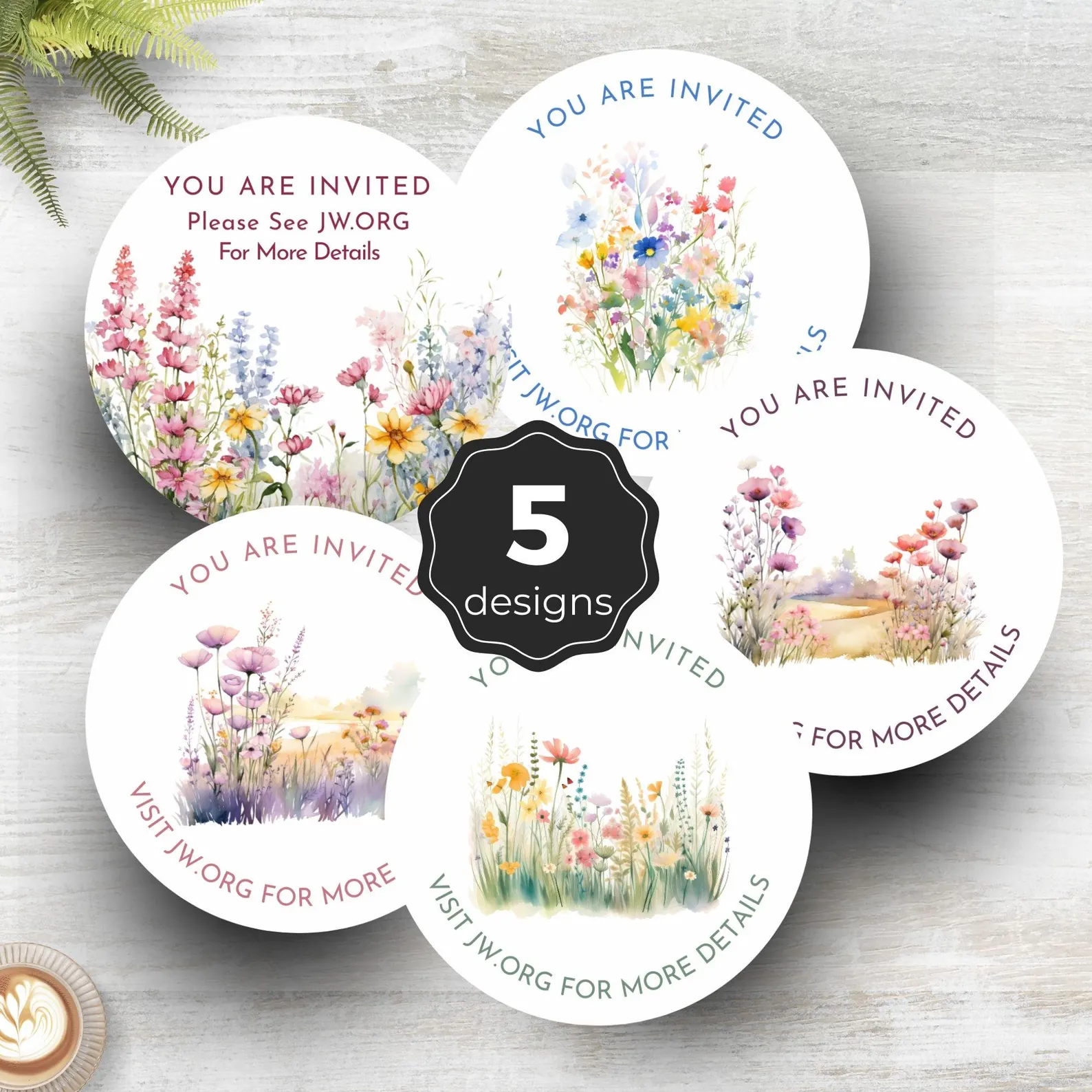 Memorial 2026 Stickers for Letter Writing - Floral