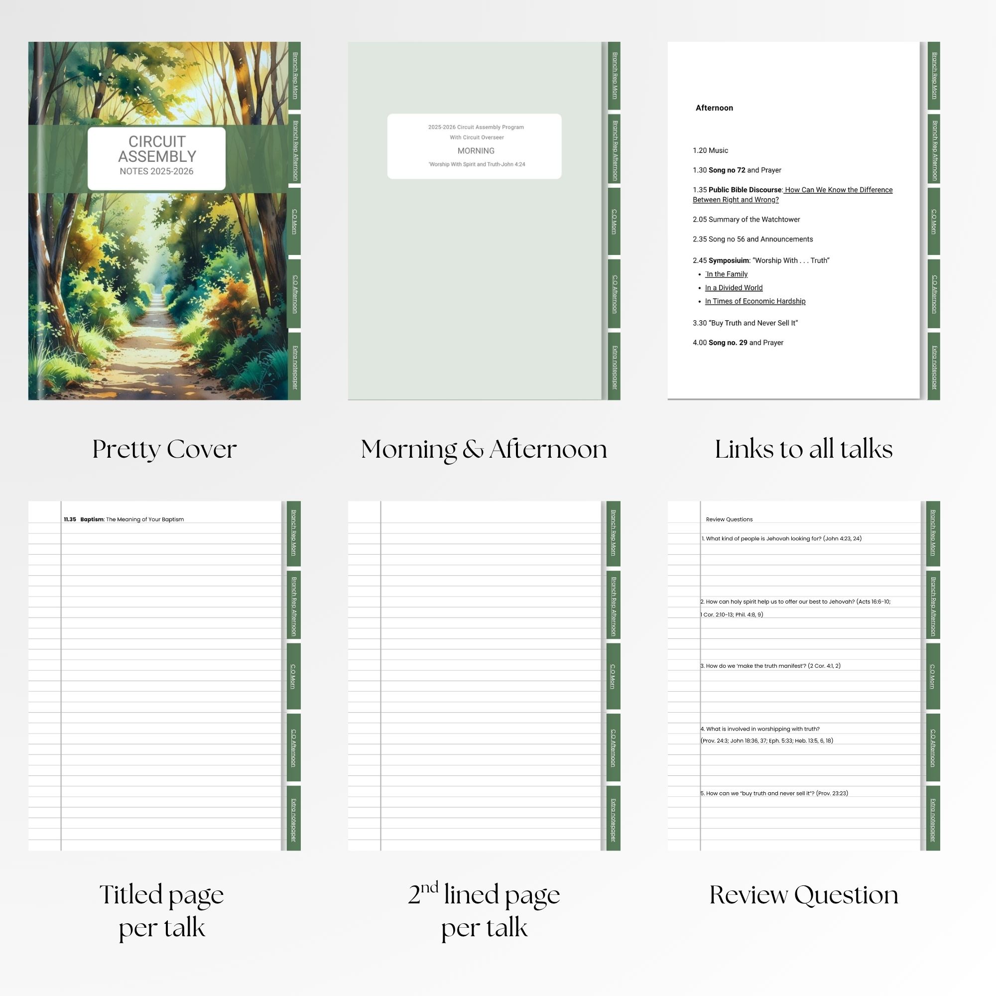 JW Circuit Assembly 2025-2026 Digital Notebook Forest Cover
