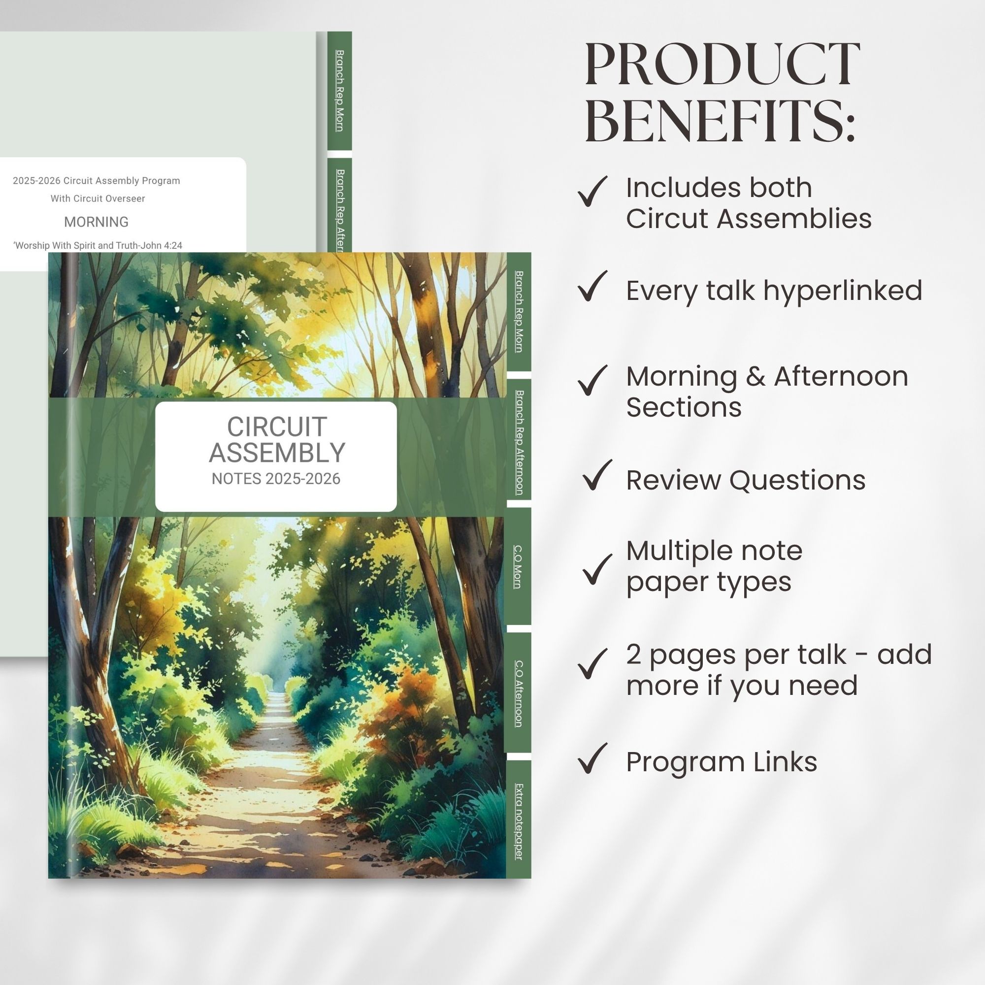 JW Circuit Assembly 2025-2026 Digital Notebook Forest Cover