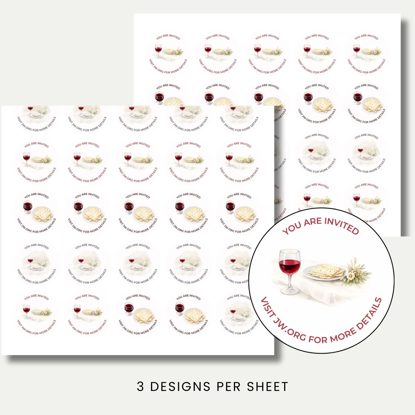 Memorial 2026 Stickers for Letter Writing - Emblems