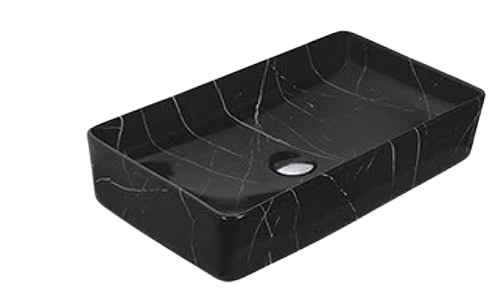 Black Marble Rectangular Sink