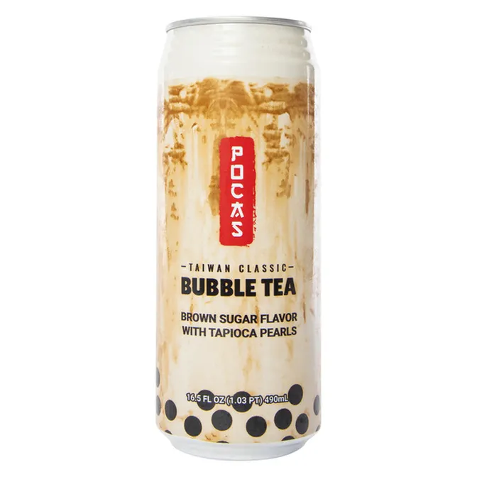 Brown Sugar Flavor with Tapioca Pearls Classic Bubble Tea Drink (Taiwan)