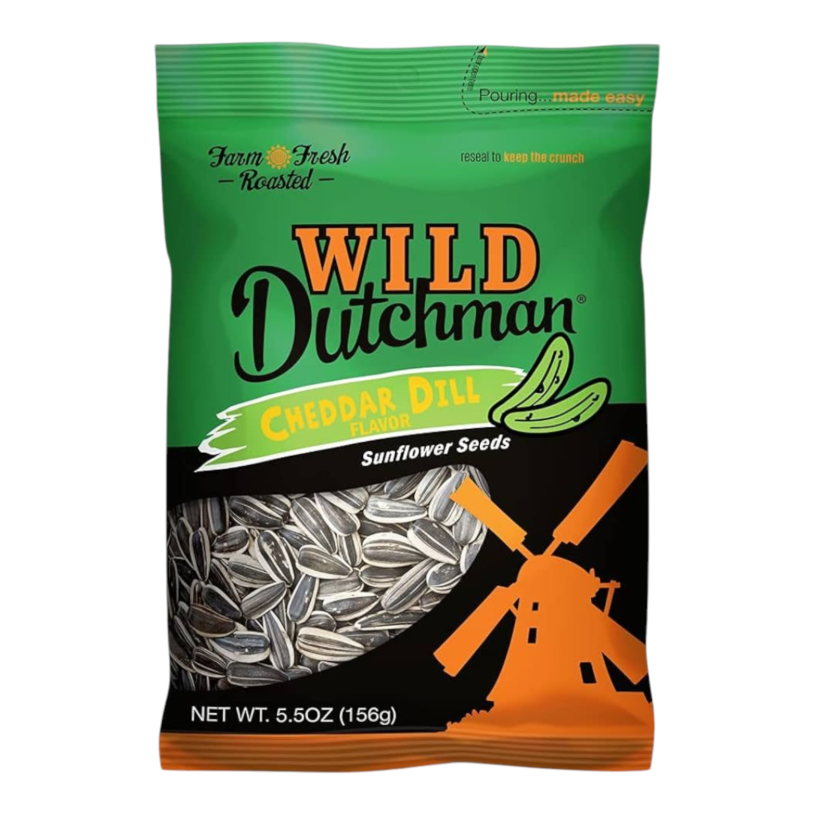 Wild Dutchman Cheddar Dill Sunflower Seeds – Tangy Cheese & Herb Flavor