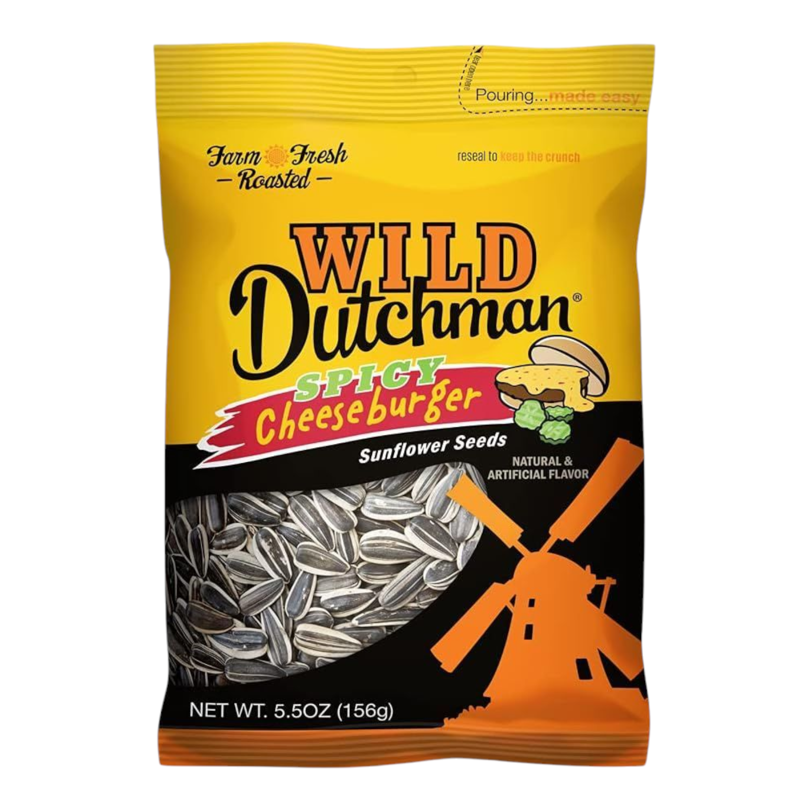 Wild Dutchman Spicy Cheeseburger Sunflower Seeds 