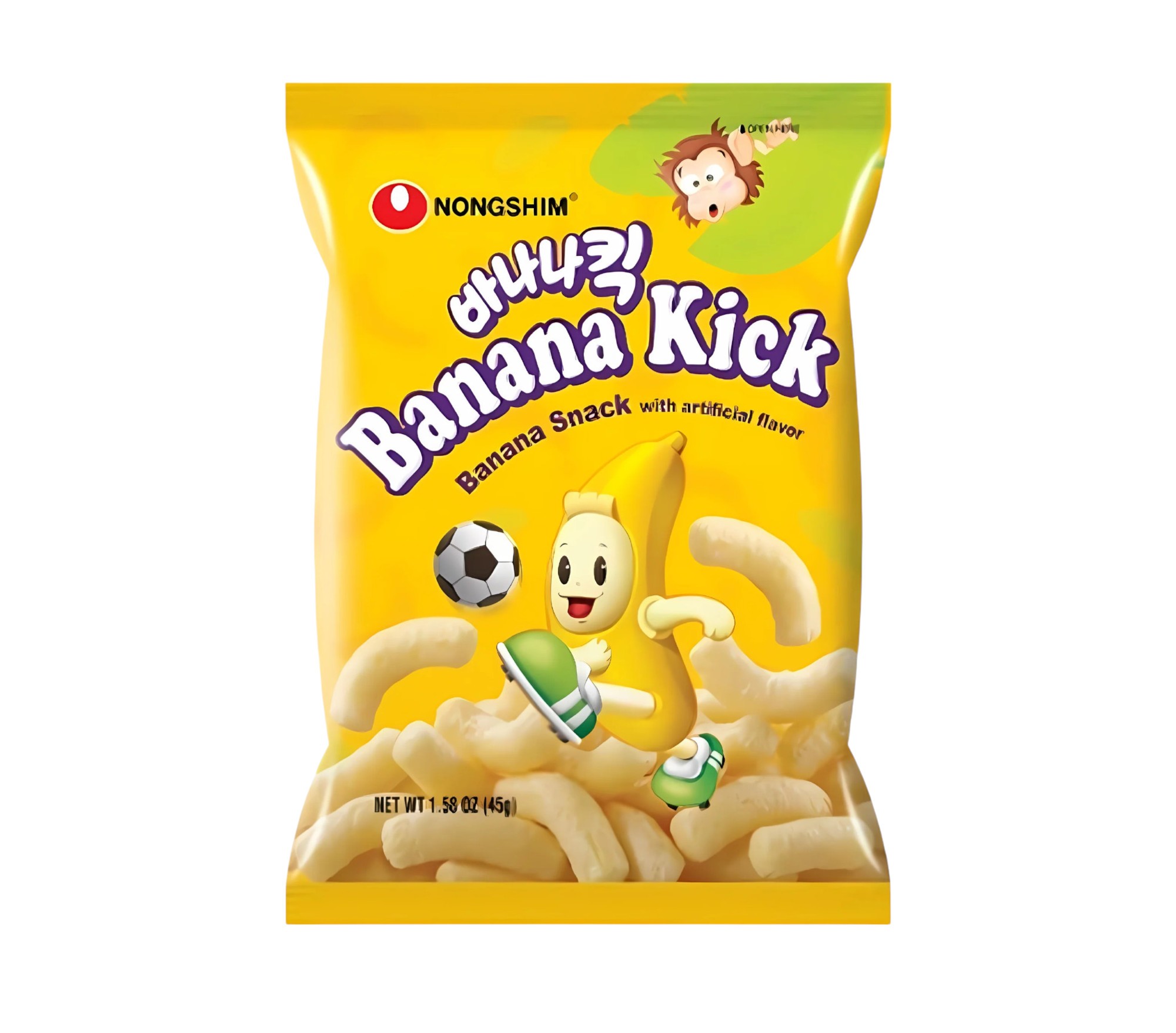 Nongshim Banana Kick Corn Puffs Snack (China)  