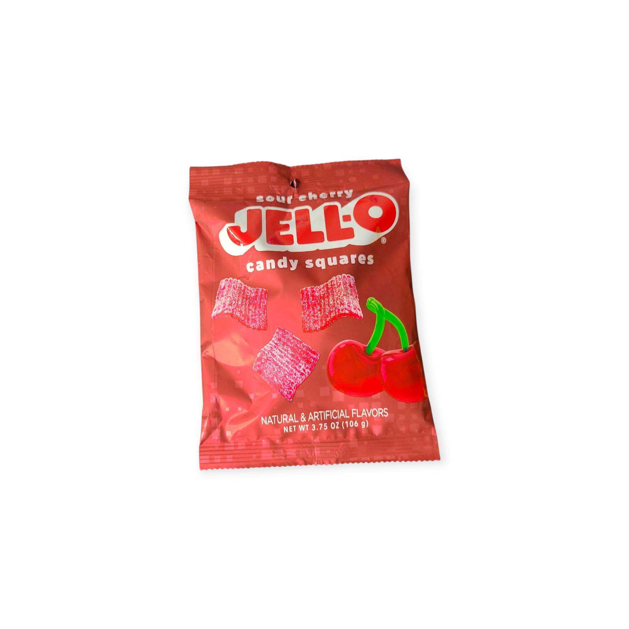 Jell-O Sour Cherry Candy Squares (USA)